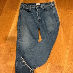 Agolde Classic Blue Straight Jeans